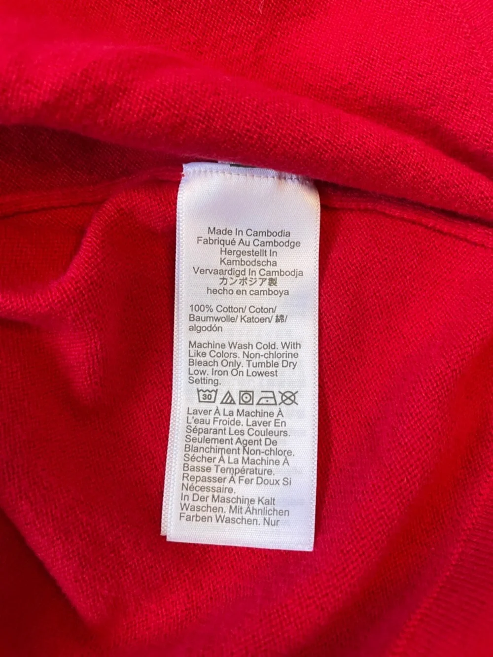 J. Crew Red Ruffle Turtleneck Sweater. Size Small. - Picture 4 of 4